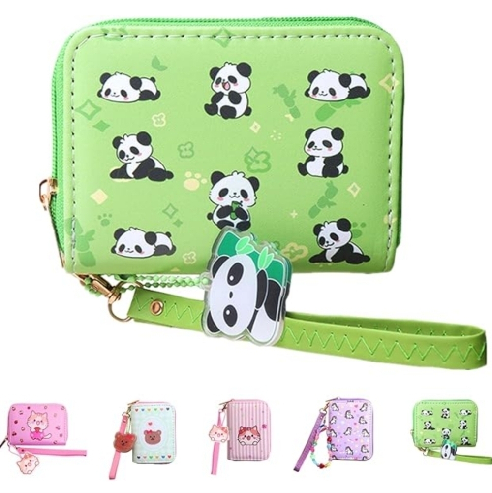 Green Panda Kids Wallet